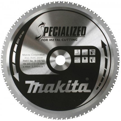 Makita B-33467 Kreissägeblatt Stahl 305x25,4mm T78