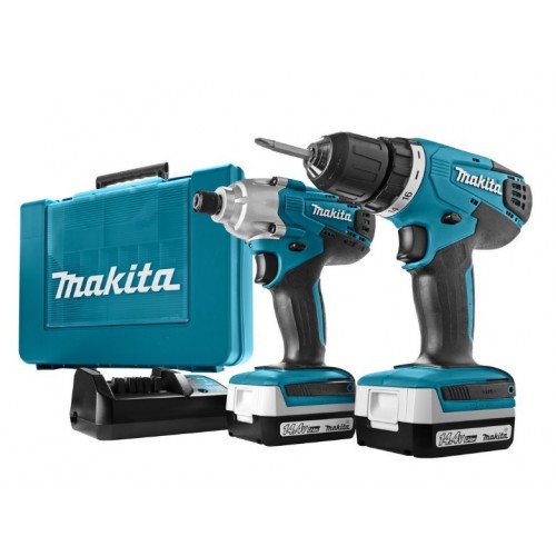 Makita DF347D Kombi-Set mit DF347 Bohrschrauber + TD126 Schlagschrauber