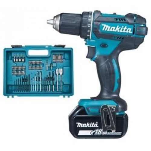 Makita DDF482RFX1 Akku-Bohrschrauber (2x3.0Ah/18V) (inkl. 74-tlg. Bit- und Bohrer-Set)