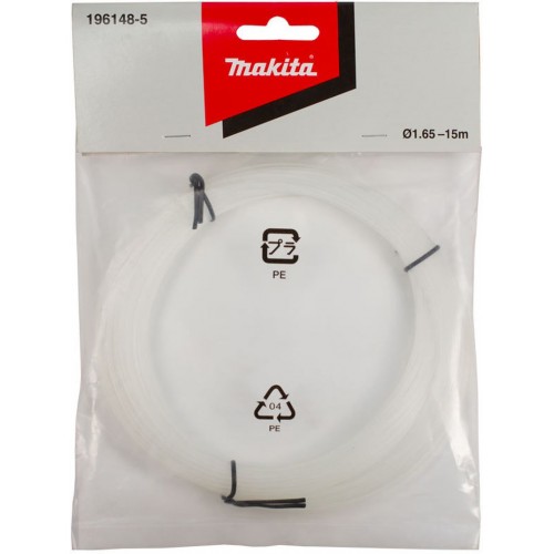 Makita 196148-5 1,65 mm x 15 m RND Nylon Line Besatz – Blau