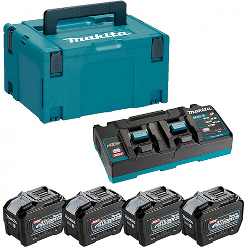 Makita set Li-ion XGT 40V 4xBL4080F+DC40RB+Makpac 1910A8-3