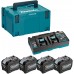 Makita set Li-ion XGT 40V 4xBL4080F+DC40RB+Makpac 1910A8-3