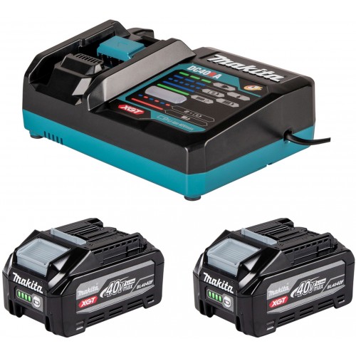 Makita set Li-ion XGT 40V 2xBL4040F+DC40RA 1916Y1-1 Makita set Li-ion XGT 40V 2xBL4040F+DC40RA 1916Y1-1