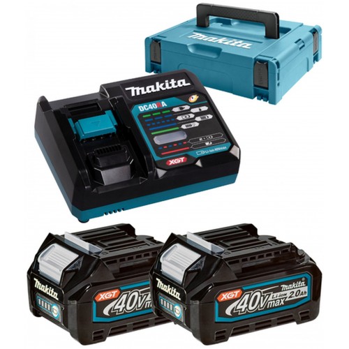 Makita 191V07-0 Power Source Kit Li-ion XGT 40V 2xBL4020+1xDC40RA+Makpac