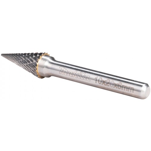 MAKITA B-52847 Mühlen 10x20x6 Pyramidenspaltklinge aus Metall, Edelstahl