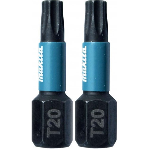 Makita B-63672 Torsion Bit 1/4" Impact Black T20, 25mm/2Stk.