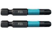 Makita B-63769 Torsion Bit 1/4" Impact Black PZ3, 50mm/2Stk.