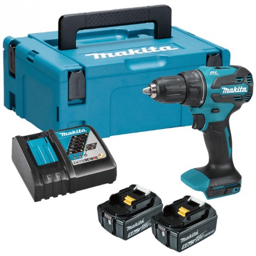Makita DDF490RTJ Akku-Schlagbohrschraube Li-ion LXT, (18V / 2x 5,0Ah) Makpac