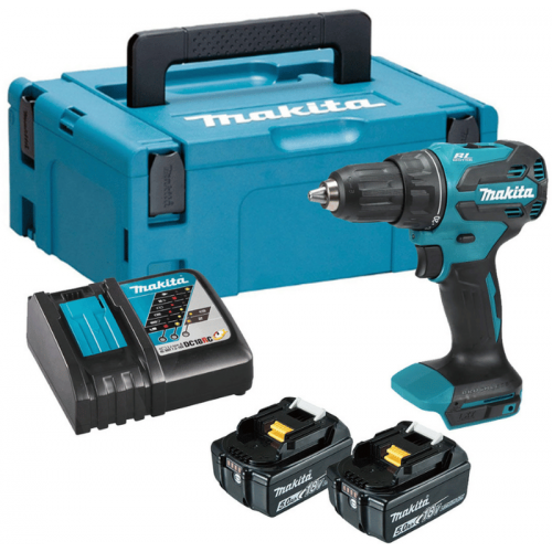 Makita DDF490RTJ Akku-Schlagbohrschraube Li-ion LXT, (18V / 2x 5,0Ah) Makpac