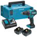 Makita DDF490RTJ Akku-Schlagbohrschraube Li-ion LXT, (18V / 2x 5,0Ah) Makpac