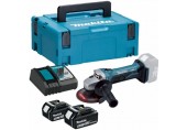 Makita DGA452RTJ Winkelschleifer 115 mm LXT (2x5,0Ah/18V) Makpac