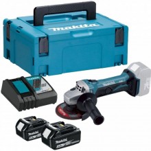 Makita DGA452RTJ Winkelschleifer 115 mm LXT (2x5,0Ah/18V) Makpac