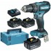 Makita DHP485RF3J Percussion -Bohr- und Schraubmaschine Li-ion (3x3,0Ah/18V) Makpac
