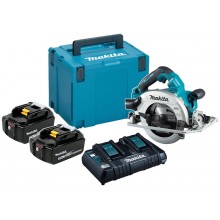 Makita DHS783T2JU Akku-Handkreissäge mit AWS, 190mm, Li-ion LXT (2x18V/5,0Ah) + MAKPAC