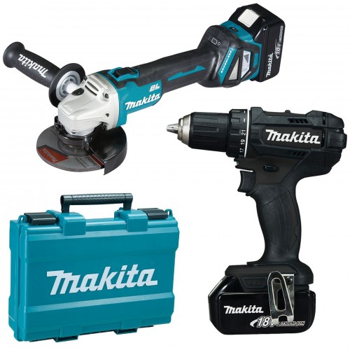 Makita DLX2369B Akku-Set DDF482RFEB+DGA511Z Li-ion LXT 18V (2xBL1830B+DC18RC)