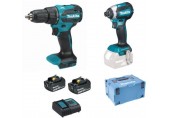 Makita DHP490+DTD153 Li-ion LXT Akku-Set 18V/2x3,0Ah) + Makpac