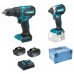 Makita DHP490+DTD153 Li-ion LXT Akku-Set 18V/2x3,0Ah) + Makpac
