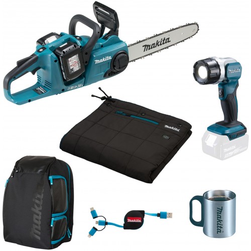 Makita DLX3129TX1 Akku-Set DUC353+DCB200A+DEADML808 Li-ion 18V (2xBL1850B+DC18RD)