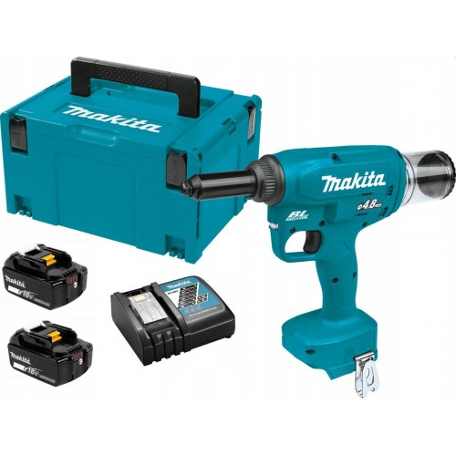 Makita DRV150RFJ AkkuNietzange Li-ion LXT 2x 18V/3,0 Ah, Makpac