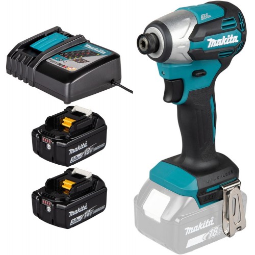 Makita DTD158RFJ Akku-Schlagschrauber 1/4" Li-Ion LXT (2x 18V/3,0Ah) Makpac
