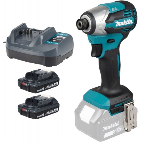 Makita DTD158WVE Akku-Schlagschrauber 1/4" Li-Ion LXTB (2x 18V/2,0Ah) Koffer Makita DTD158WVE Akku-Schlagschrauber 1/4" Li-Ion LXTB (2x 18V/2,0Ah) Koffer