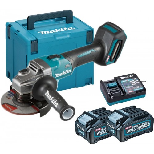 Makita GA005GM201 Akku Winkelschleifer 125mm Li-ion XGT (2x4,0Ah/40V) Makpac 4