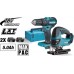 Makita HF2108-5 Akku-Schlagbohrschrauber DHP483RTJ+Pendelhubstichsäge DJV180Z