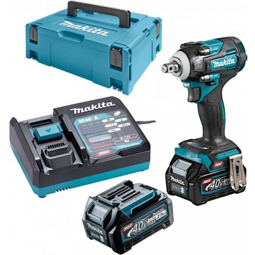 Makita TW004GD201 Akku-Schlagschrauber 1/2"Li-ion XGT, 2x 40V/2,5Ah