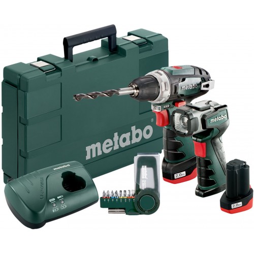 METABO POWERMAXX BS BASIC SET Bohr­schrau­ber 10.8V 2x2Ah Li-Ion 600080530