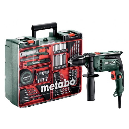 Metabo 600742870 SBE 650 SET Schlagbohrmaschine + mobile werkstatt 650 W