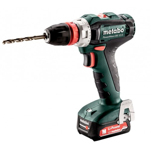 Metabo 601037500 PowerMaxx BS 12 Q Akku-bohrschrauber 2X2AH LI-ION, MetaBOX
