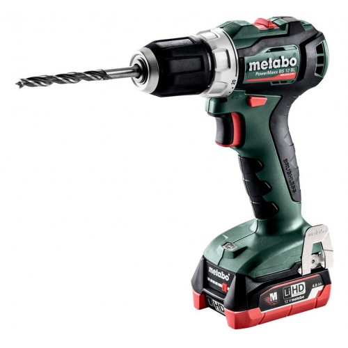 Metabo 601038800 PowerMaxx BS 12 BL Akku-bohrschrauber 12v, 2x4 Ah, MetaBOX