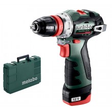 Metabo 601749500 Powermaxx BS BL Q Akku-bohrschrauber 12V 2X2 Ah, Kunststoffkoffer