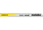 Metabo 623945000 „Basic wood" 5 u-Stichsägeblätter, 74/3,0 mm