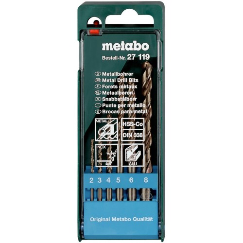 Metabo 627119000 6-teilig Bohrerkassette HSS-CO