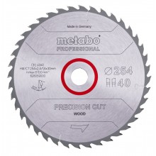 Metabo Precision Cut Wood Professional Sägeblatt 254x30, Z40 WZ 20° 628059000