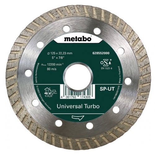 Metabo 628552000 Universal Turbo Diamanttrennscheibe 125x22,23 m