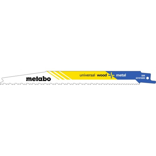 Metabo 631912000 "Universal wood + M" 2 Säbelsägeblätte 200x1,25 mm
