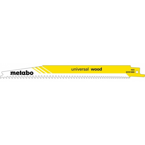 Metabo 631913000 "Universal wood" 5 Säbelsägeblätte 200 x 1,25 mm
