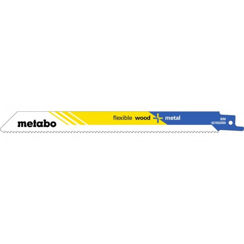 Metabo 631932000 "Flexible wood+metal" 5 Säbelsägeblätter 200 x 0,9