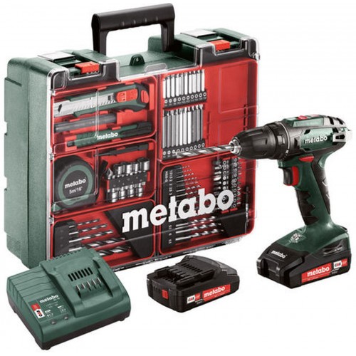 Metabo BS 18 SET Akku Bohrschrauber + Mobile Werkstatt (18V/2X2Ah) 602207880