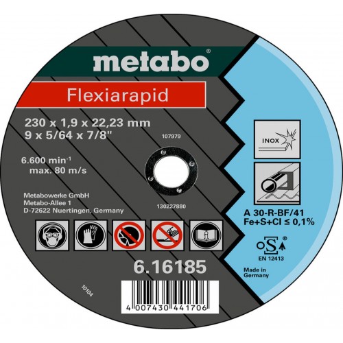Metabo Trennscheibe Flexiarapid Inox 150x1,6x22,23 Inox, TF 41 616183000