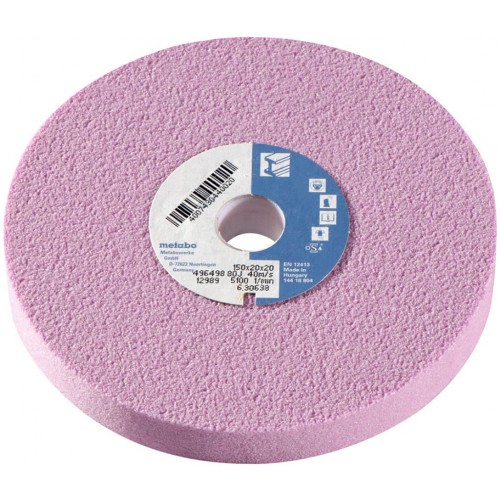 Metabo Schleifscheibe 150x20x20 mm, 80 J, Edelkorund 630638000 Metabo Schleifscheibe 150x20x20 mm, 80 J, Edelkorund 630638000
