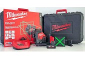 Milwaukee M12 3PL-401C Akku-Kreuzlinienlaser 360° 1x4.0 Ah, Transportkoffer 4933478102
