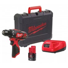Milwaukee M12 BDD-201C Akku-Kompakt-Bohrschrauber 1x2.0 Ah, Transportkoffer 4933479439