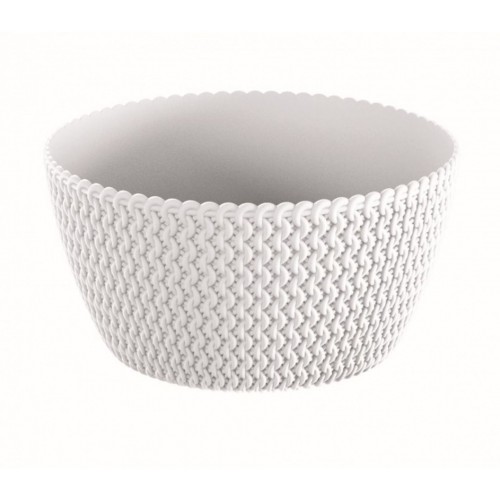 Prosperplast SPLOFY LOW Blumentopf 23,6 cm, weiß DSPM240-S449