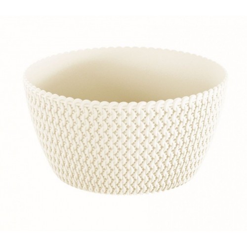 Prosperplast SPLOFY LOW Blumentopf 23,6 cm, creme DSPM240-CY728 Prosperplast SPLOFY LOW Blumentopf 23,6 cm, creme DSPM240-CY728