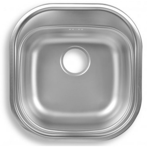 NOVASERVIS LUXUS Spülbecken 460x480mm, mit Überlauf, Edelstahl DR46/48