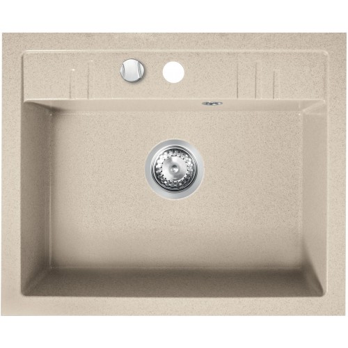 FERRO MEZZO II Granitspüle 580x480mm, Sand DRGM1/48/58SA FERRO MEZZO II Granitspüle 580x480mm, Sand DRGM1/48/58SA