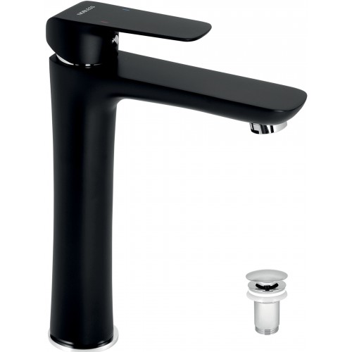 NOVASERVIS NOBLESS TINA Waschtischarmatur mit Ablaufgarnitur, Schwarz matt 38503,5 NOVASERVIS NOBLESS TINA Waschtischarmatur mit Ablaufgarnitur, Schwarz matt 38503,5